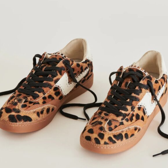 Dolce Vita Leopard Print Athletic Shoes - Picture 1 of 3